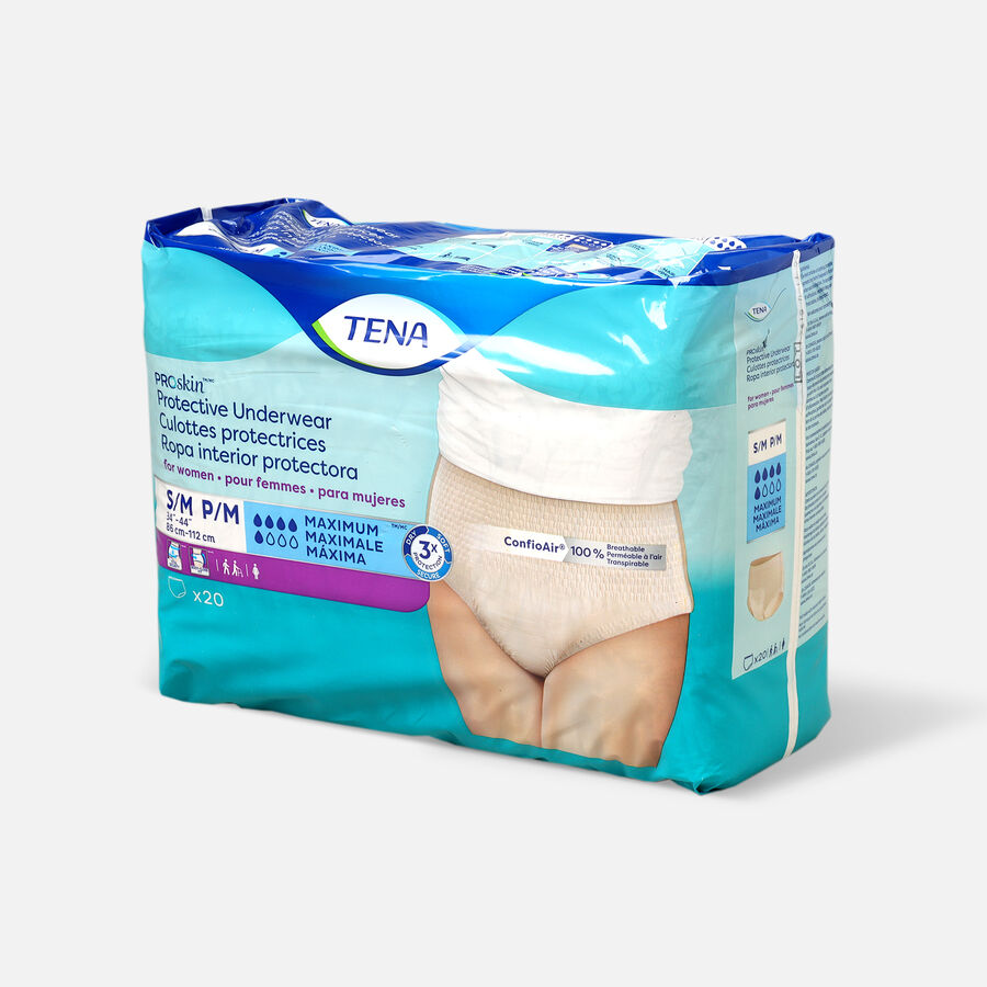 TENA ProSkin™ Protective Incontinence Underwear for Women, Maximum Absorbency, Small/Medium, 20 ct., , large image number 2
