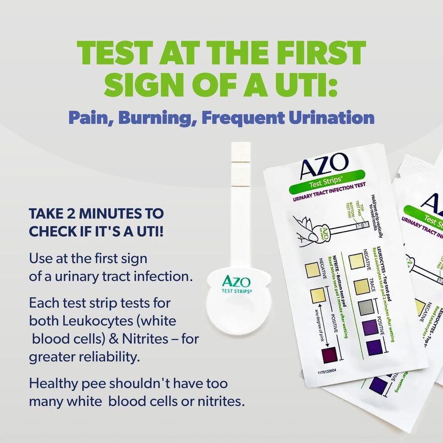 Azo Urinary Tract Infection Test Strips with Handle, 3 ct., , large image number 1