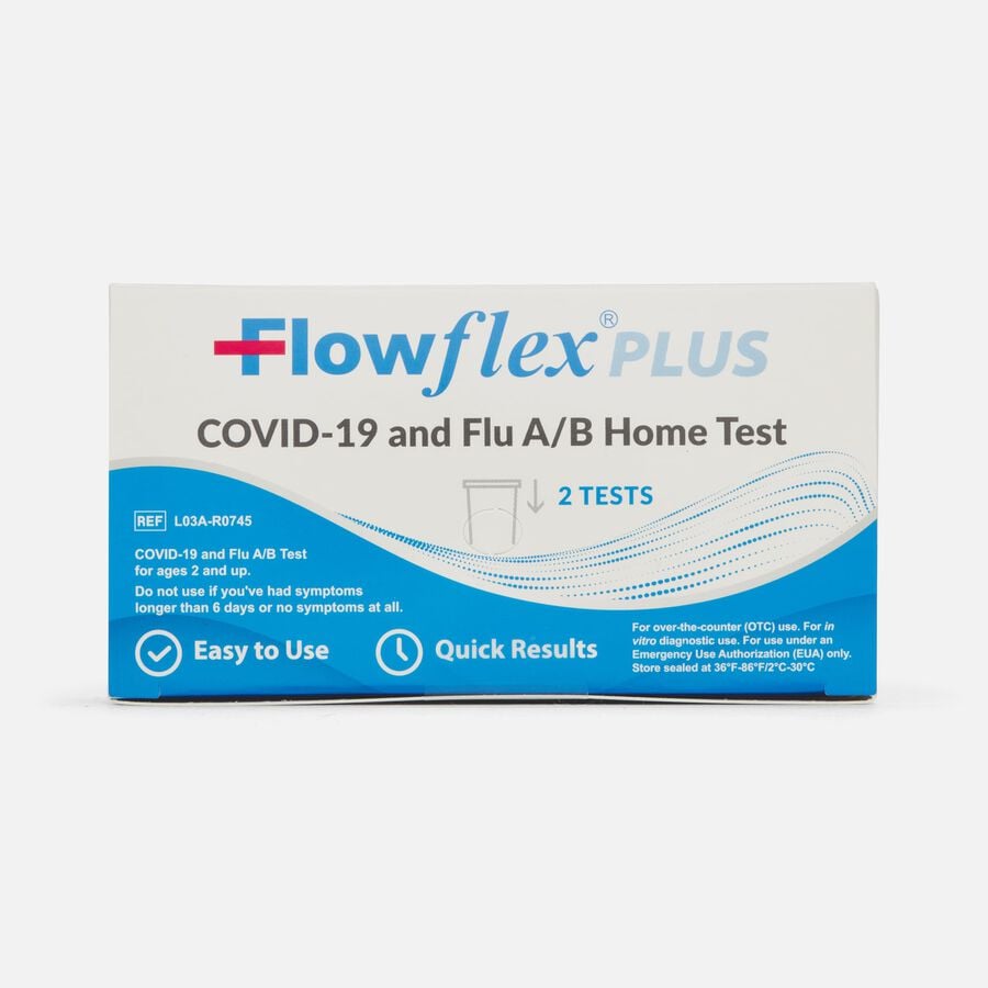 Flowflex COVID-19 & Flu A/B Home Test, 2 ct., , large image number 0
