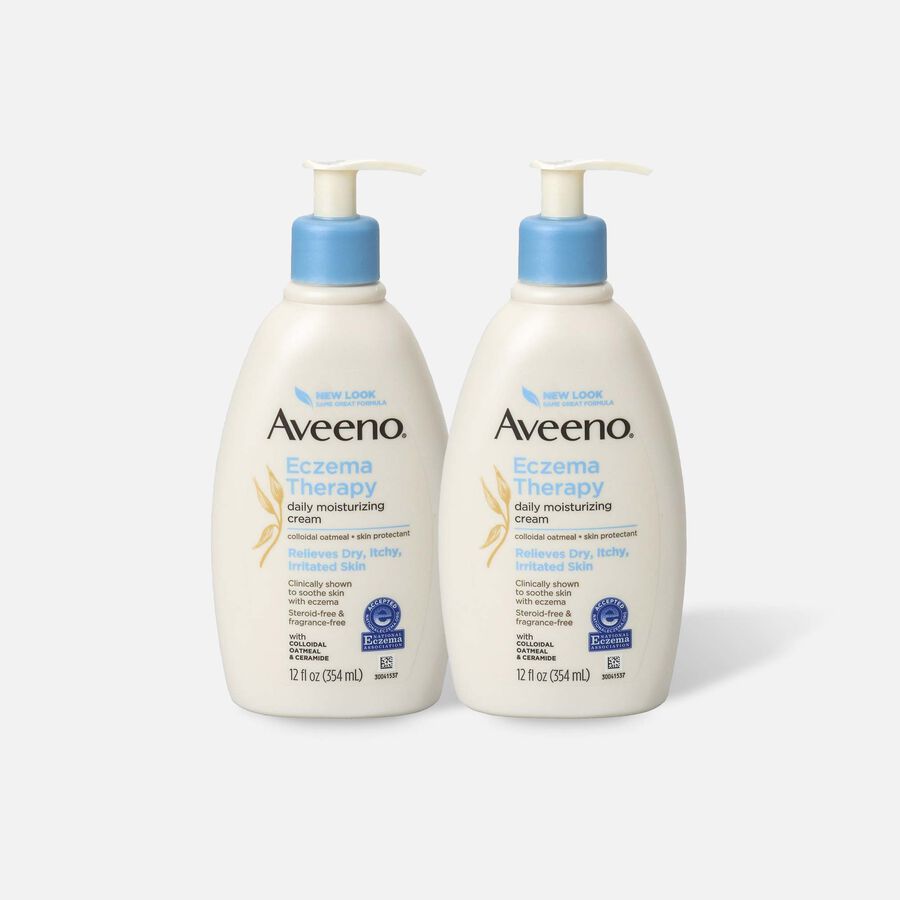 Aveeno Eczema Therapy Daily Moisturizing Cream, 12 oz. (2-Pack), , large image number 0