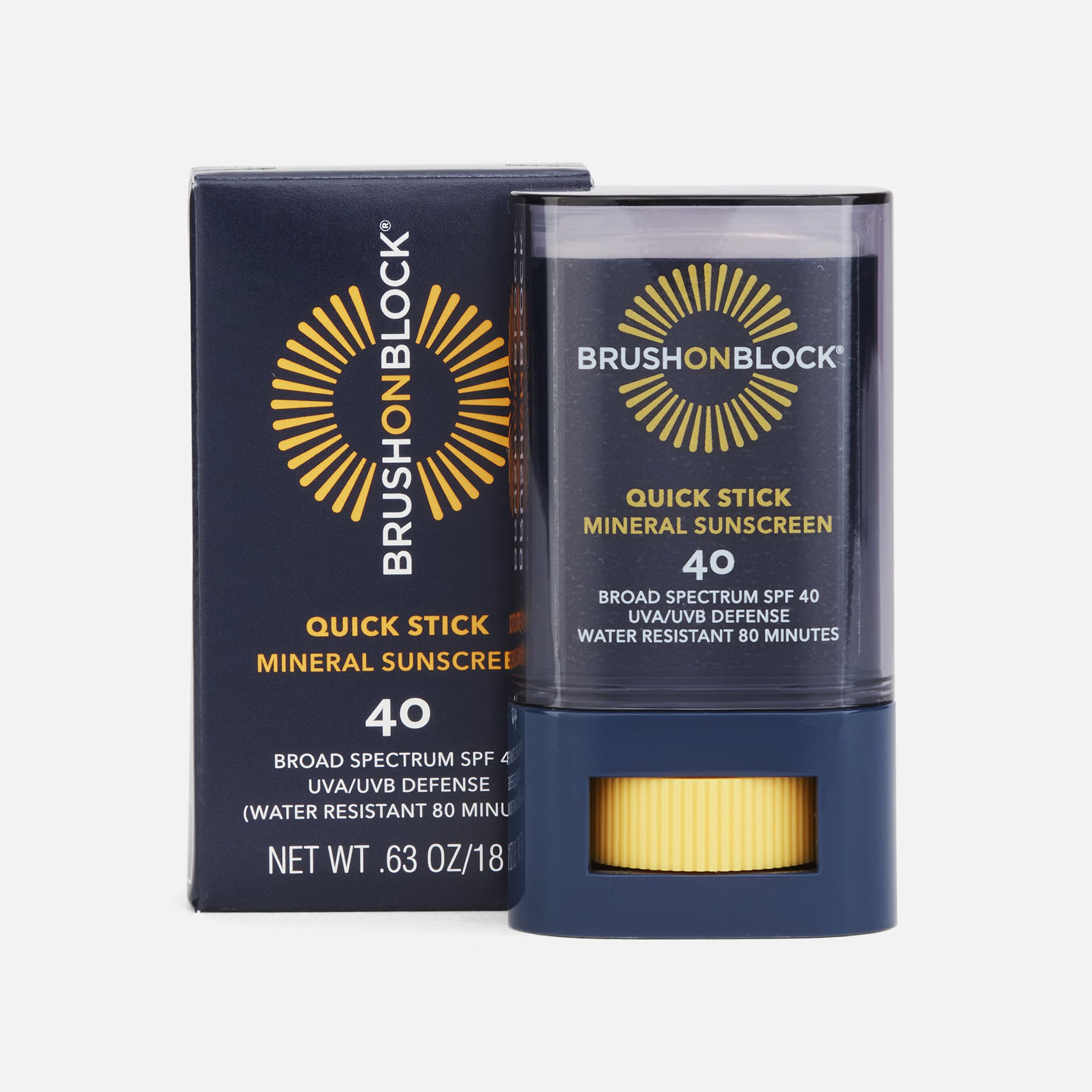 HSA Eligible Brush On Block Quick Stick Mineral Sunscreen, SPF 40, 0.63