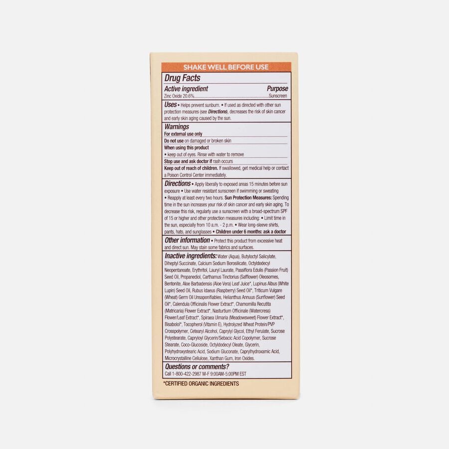 Babo Botanicals Daily Sheer Tinted Mineral Sunscreen Fluid, SPF 50, 1.7 fl oz., , large image number 1