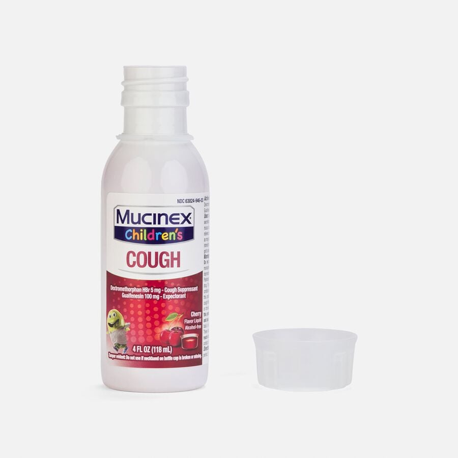Mucinex Children's Cough Relief Liquid, Cherry, 4 fl oz., , large image number 2