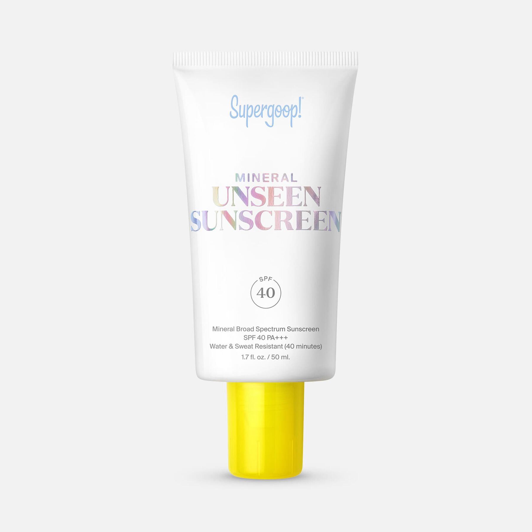 HSA Eligible Supergoop! Mineral Unseen Sunscreen, SPF 40, 1.7 fl oz