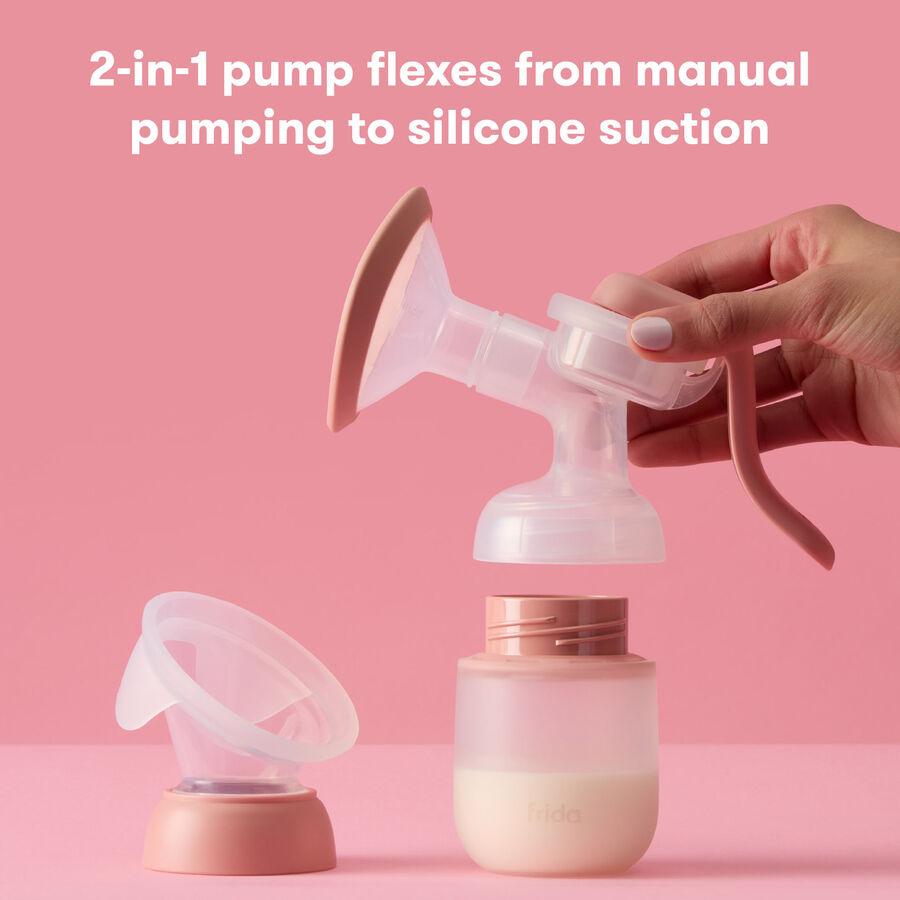 Frida Mom 2-in-1 Manual + Silicone Suction Breast Pump, , large image number 1