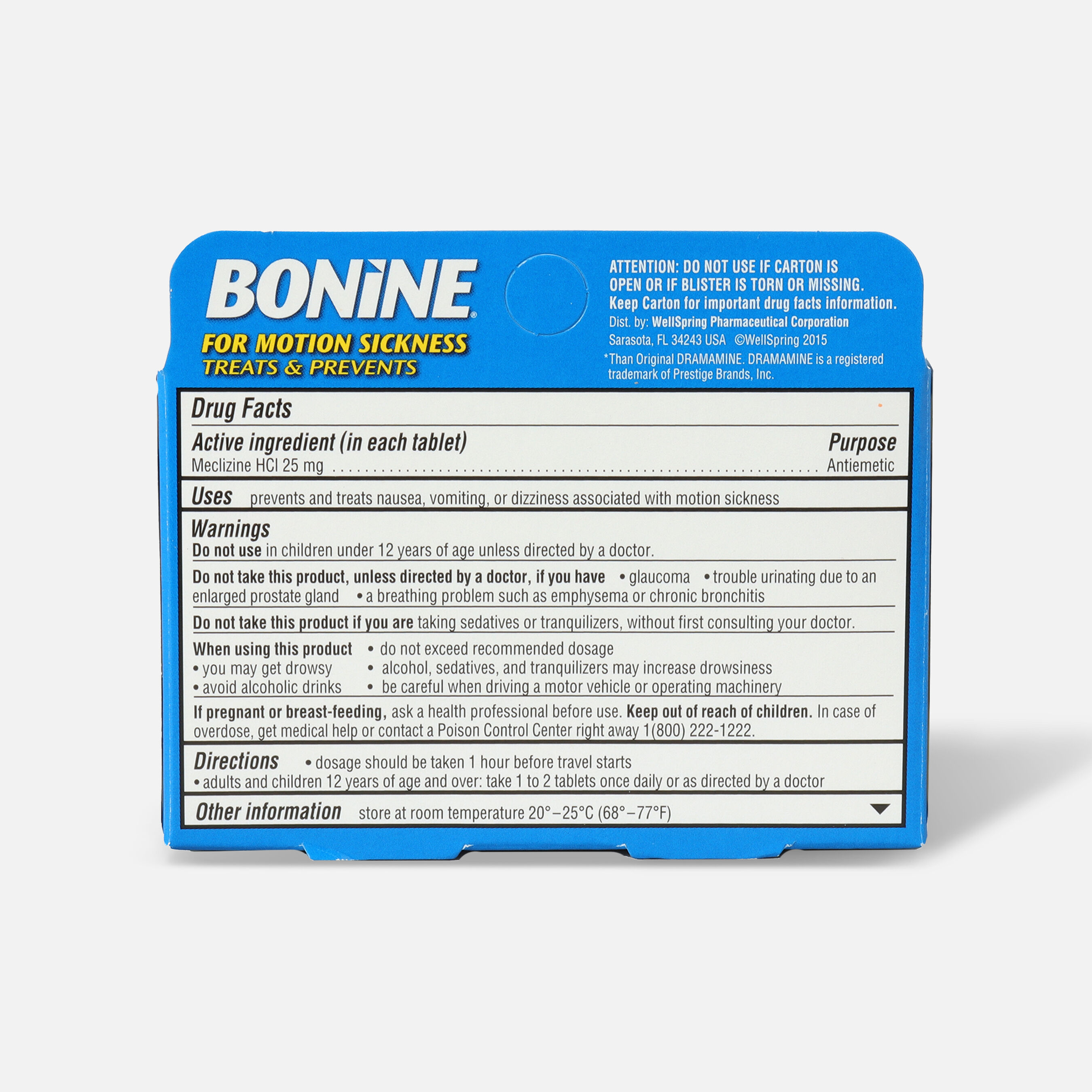 HSA Eligible Bonine Motion Sickness Tablets, 16 ct. HSA Eligible