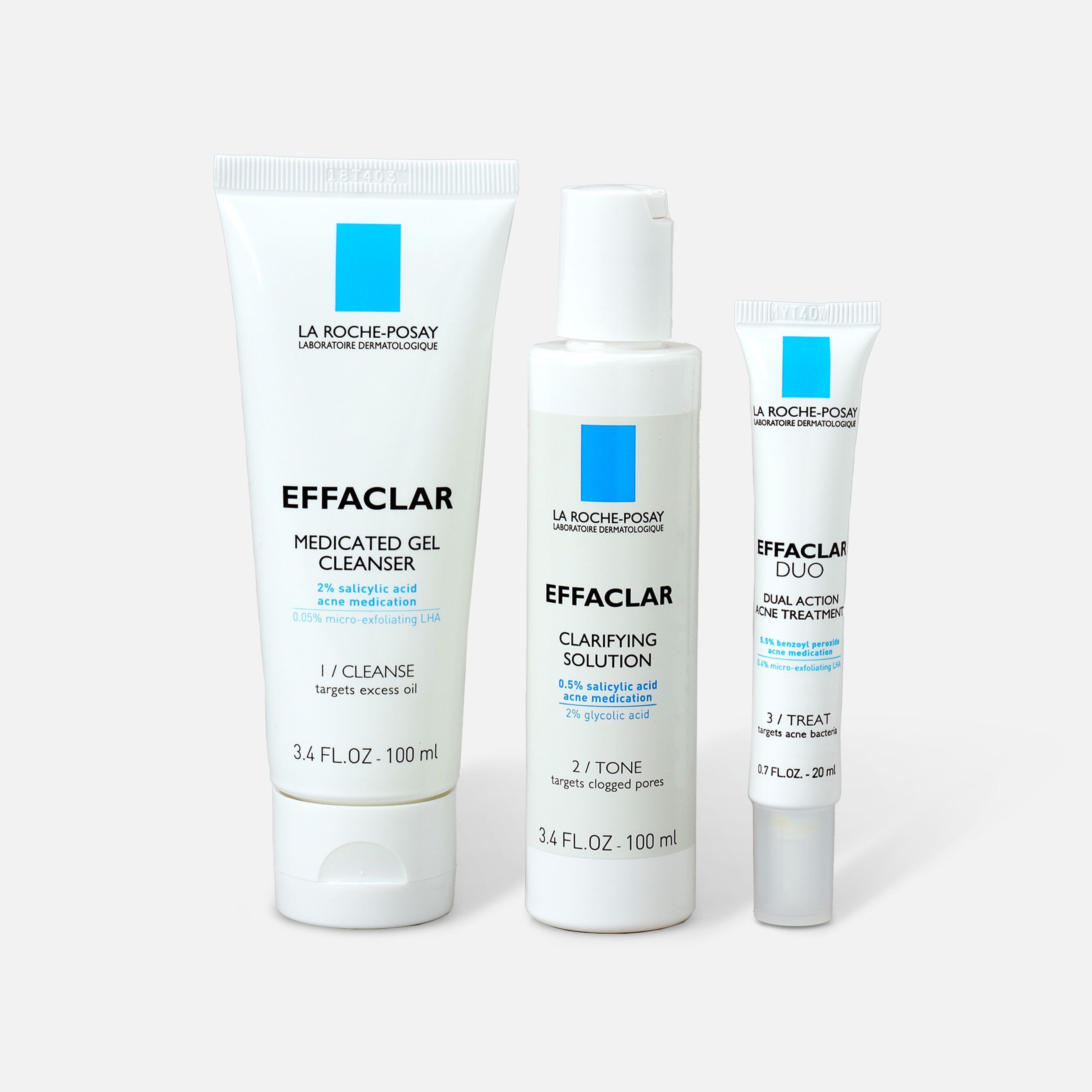 HSA Eligible La RochePosay Effaclar Dermatological 3Step Acne