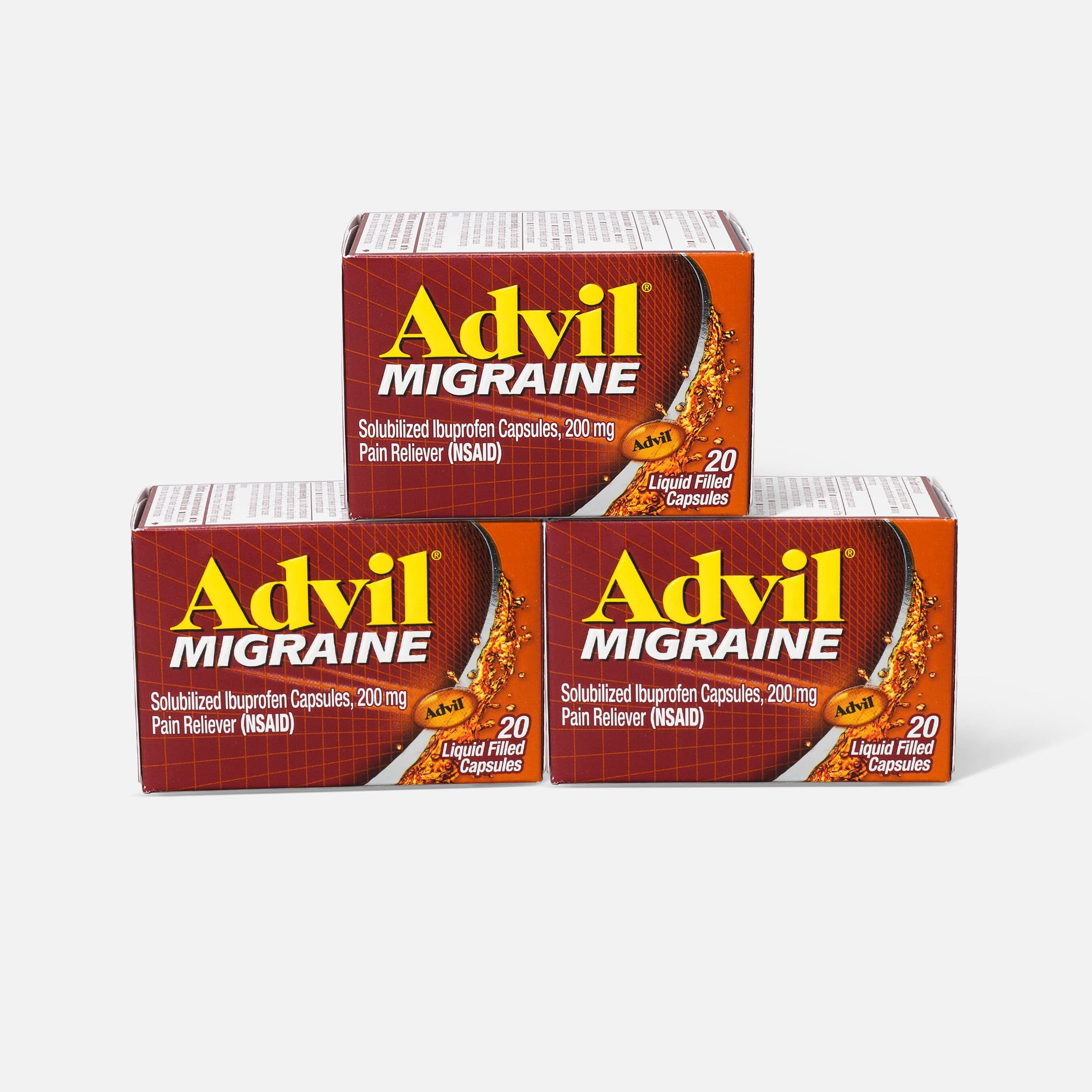 HSA Eligible Advil Migraine Pain Reliever and Fever Reducer Liquid