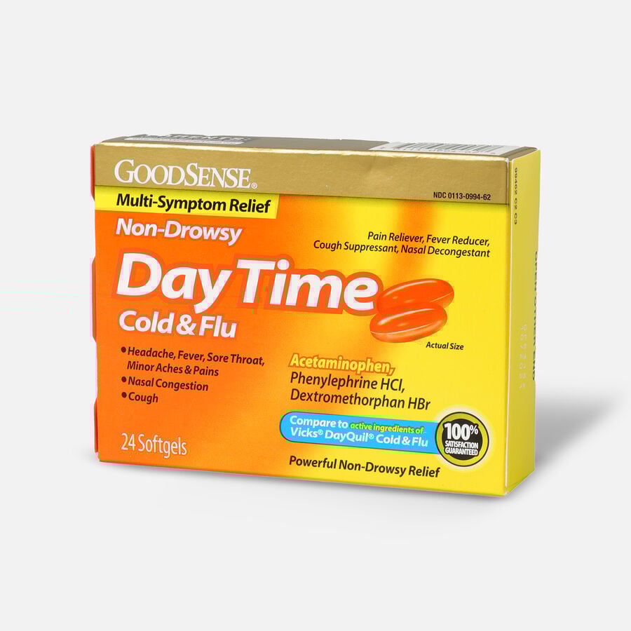 GoodSense® DayTime Cold & Flu MultiSymptom Relief Softgels
