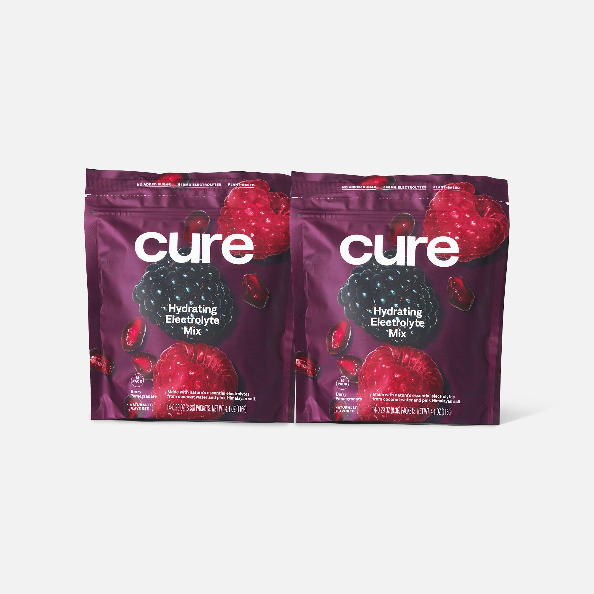 HSA Eligible Cure Hydrating Berry Pomegranate Electrolyte Mix, 14 Ct ...