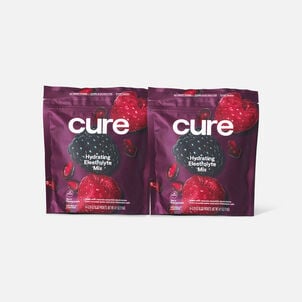 Cure Hydrating Berry Pomegranate Electrolyte Mix, 14 ct. Pouch (2-Pack)