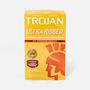 Trojan Ultra Ribbed Lubricated Latex Condoms, Spermicidal 12 ct., , large image number 0