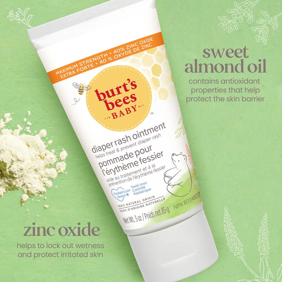 Burt's Bees Baby 100% Natural Origin Diaper Rash Ointment, 3 oz., , large image number 2