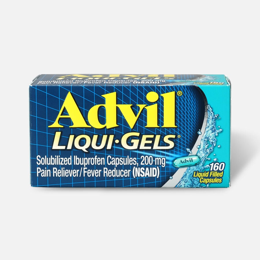 Advil Pain Reliever Fever Reducer Liquid Gels, 160 ct