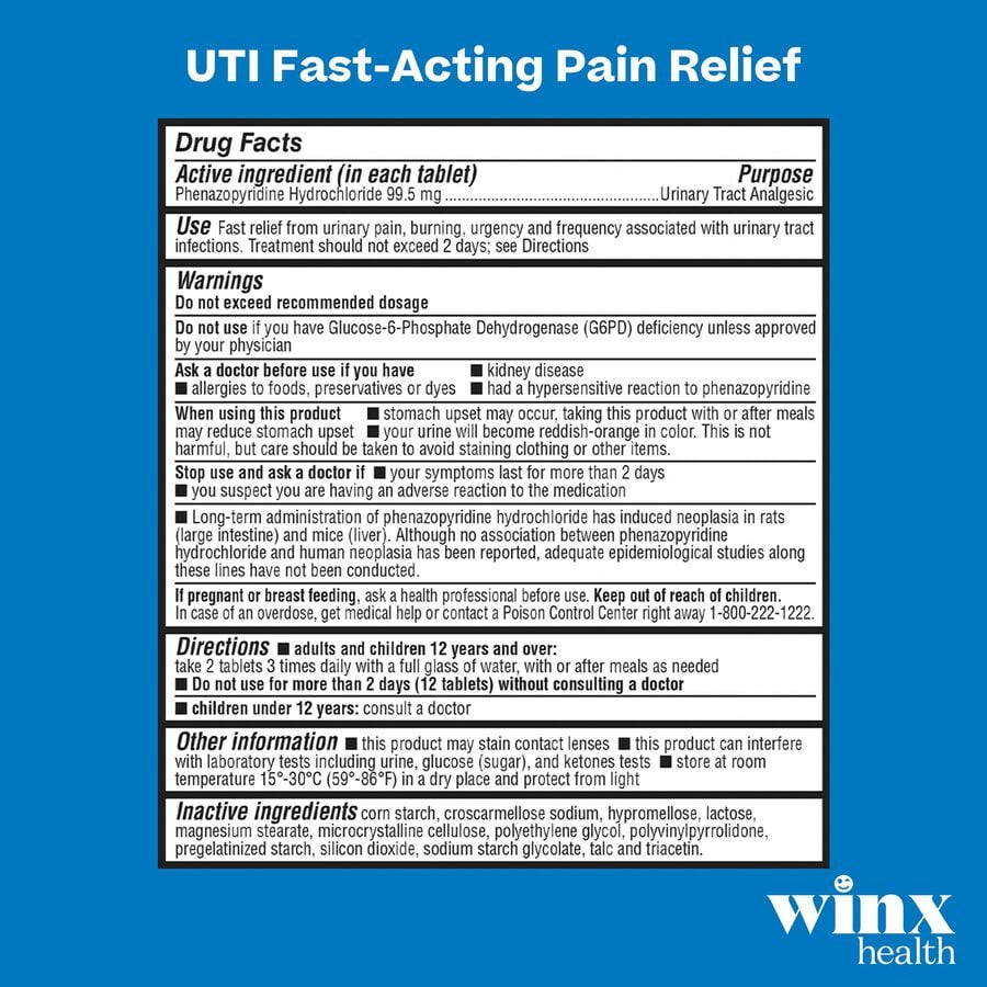 Winx UTI Fast Acting Pain Relief, 24 ct, , large image number 3