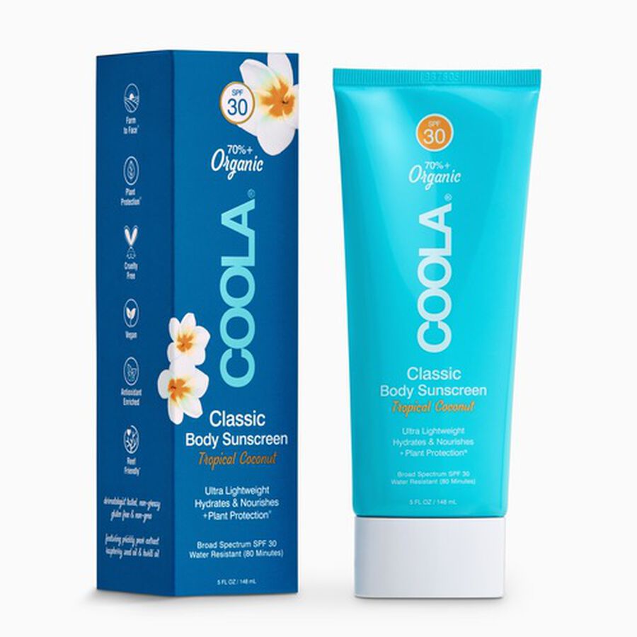 Coola Classic Body Organic Sunscreen Lotion SPF 30 Tropical Coconut, 5 oz., , large image number 0
