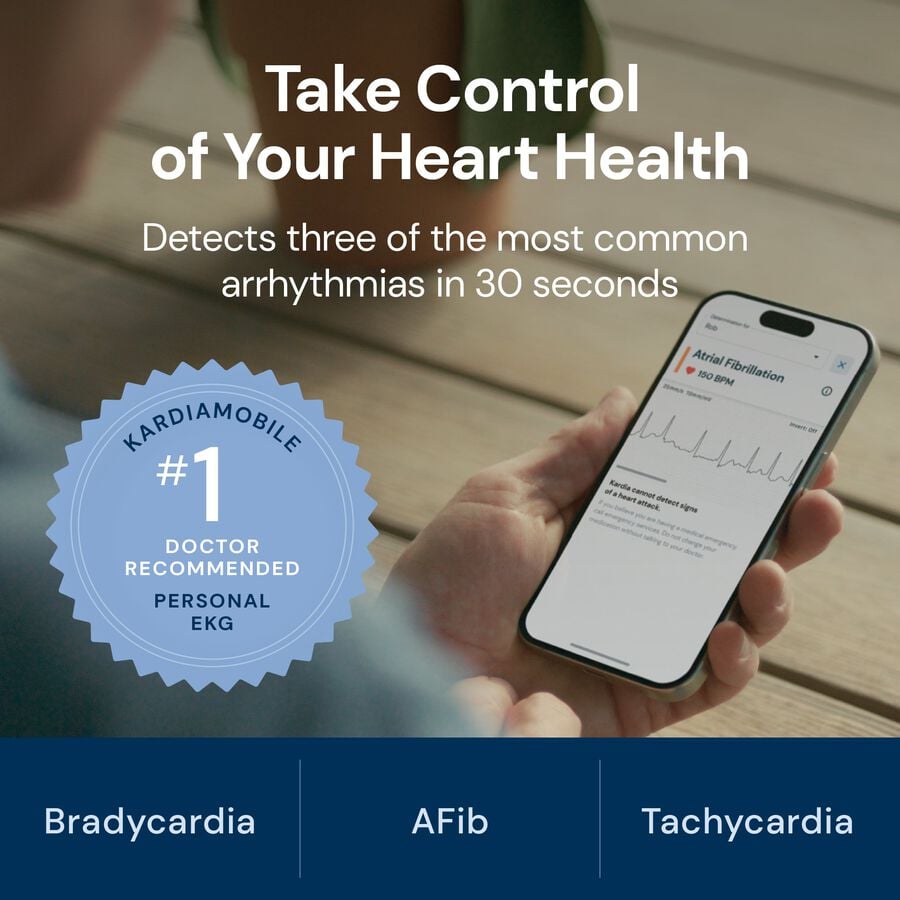 KardiaMobile Card Medical-Grade Personal EKG Heart Monitor, , large image number 2
