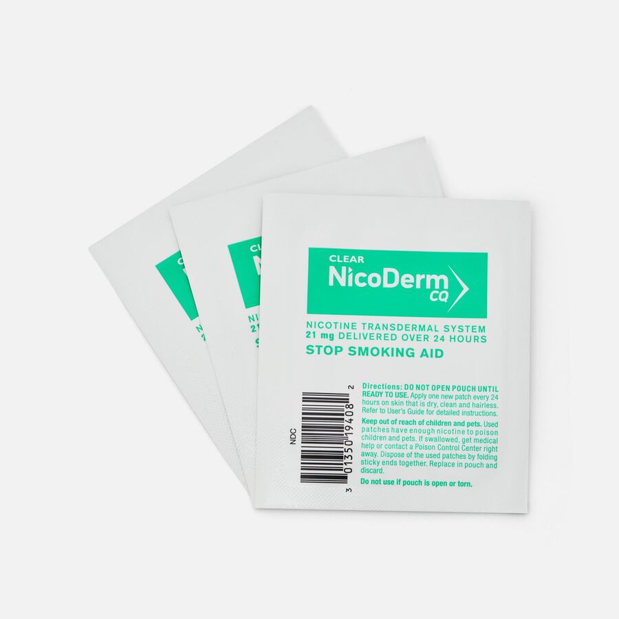 NicoDerm CQ Step 1 Clear Nicotine Patches, 21mg, 14 ct., , large image number 2