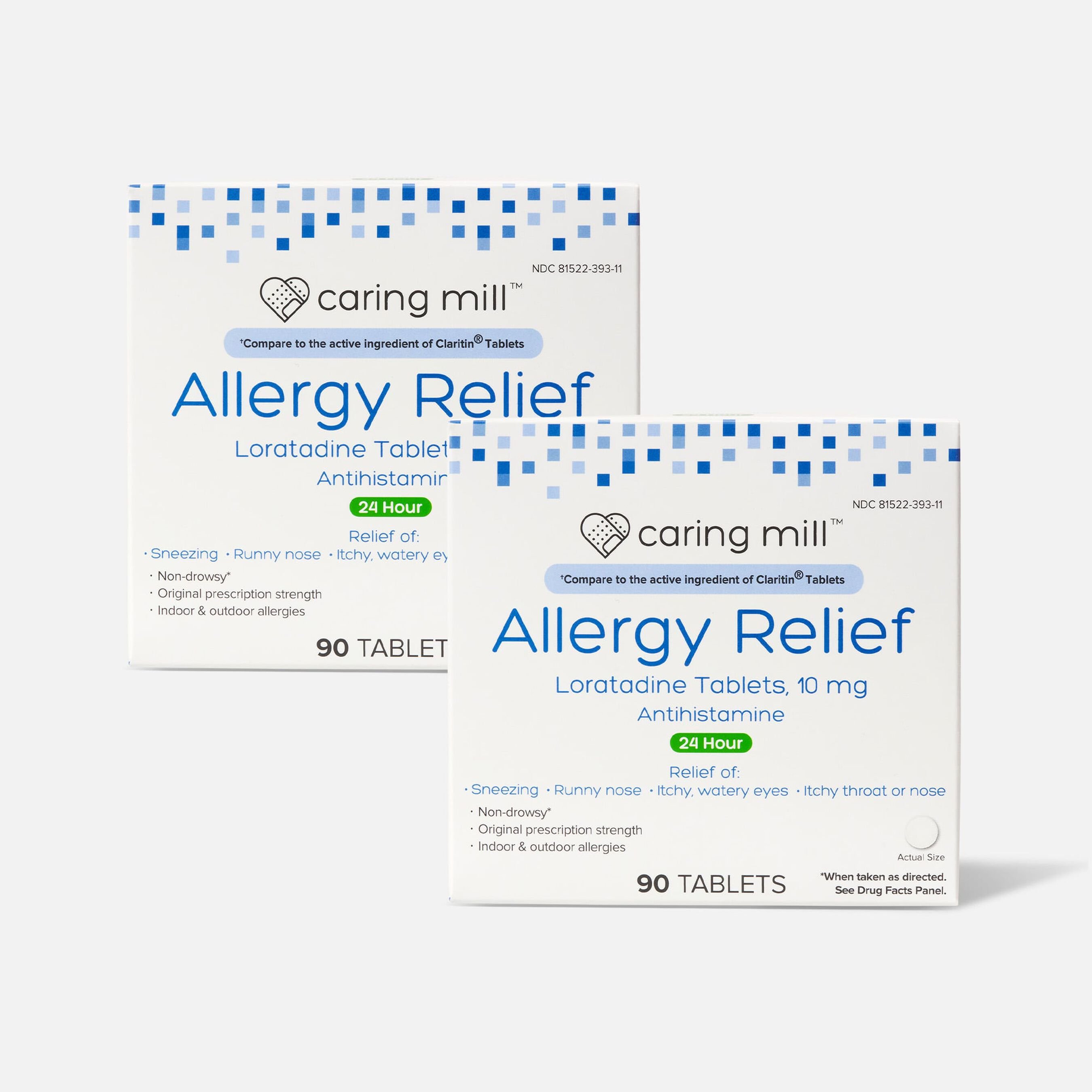 HSA Eligible Caring Mill™ Allergy Relief Loratadine Tablets, 90 ct. (2