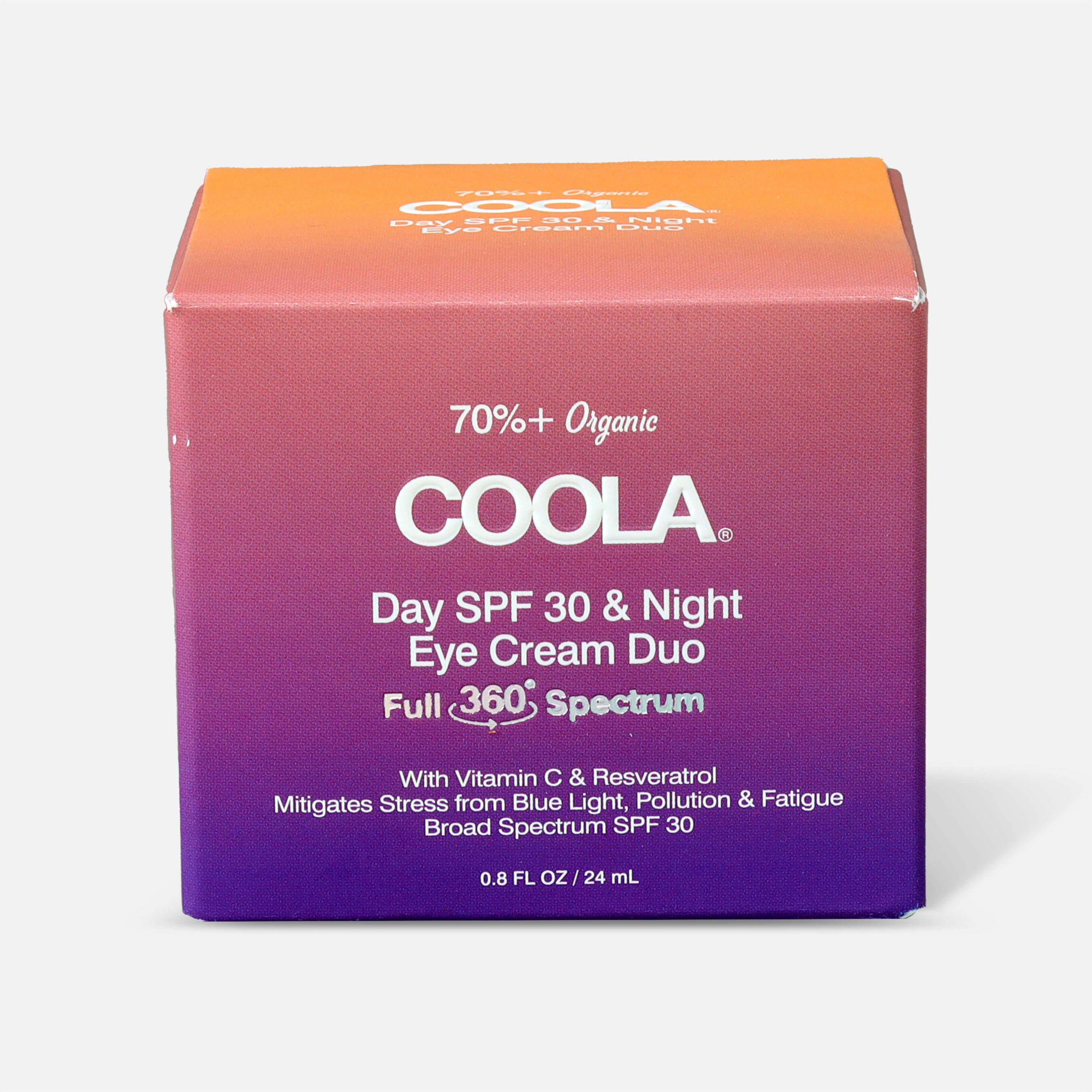 Coola Full Spectrum 360° Day SPF 30 & Night Organic Eye Cream Duo