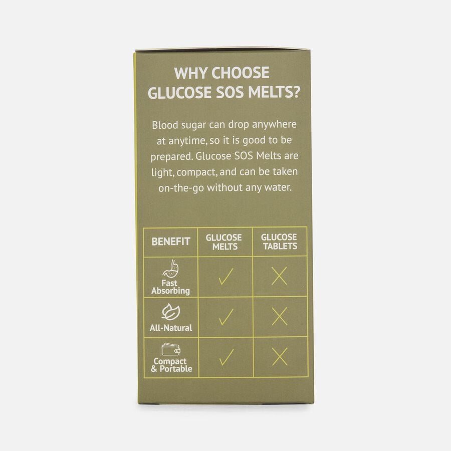 Glucose SOS Glucose Melts, Banana/Mango/Peach, 5-pack, , large image number 2