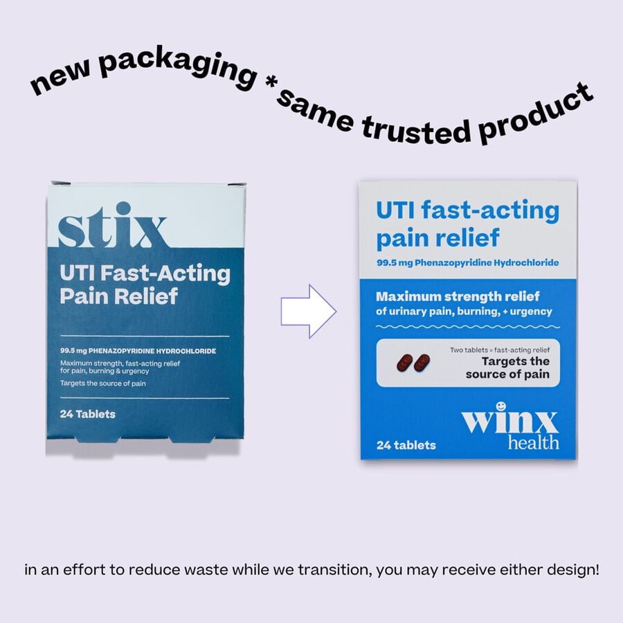 Winx UTI Fast Acting Pain Relief, 24 ct, , large image number 1