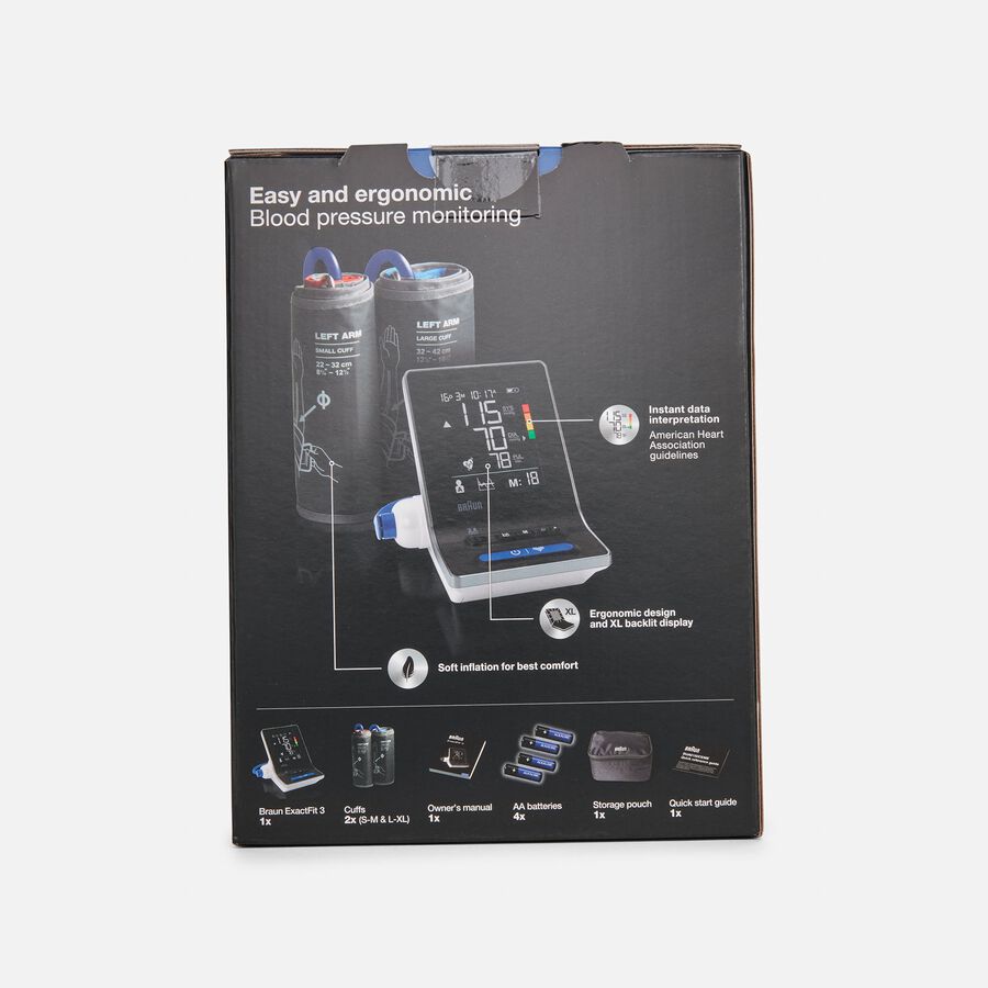 Braun ExactFit 3 Upper Arm Blood Pressure Monitor, , large image number 4
