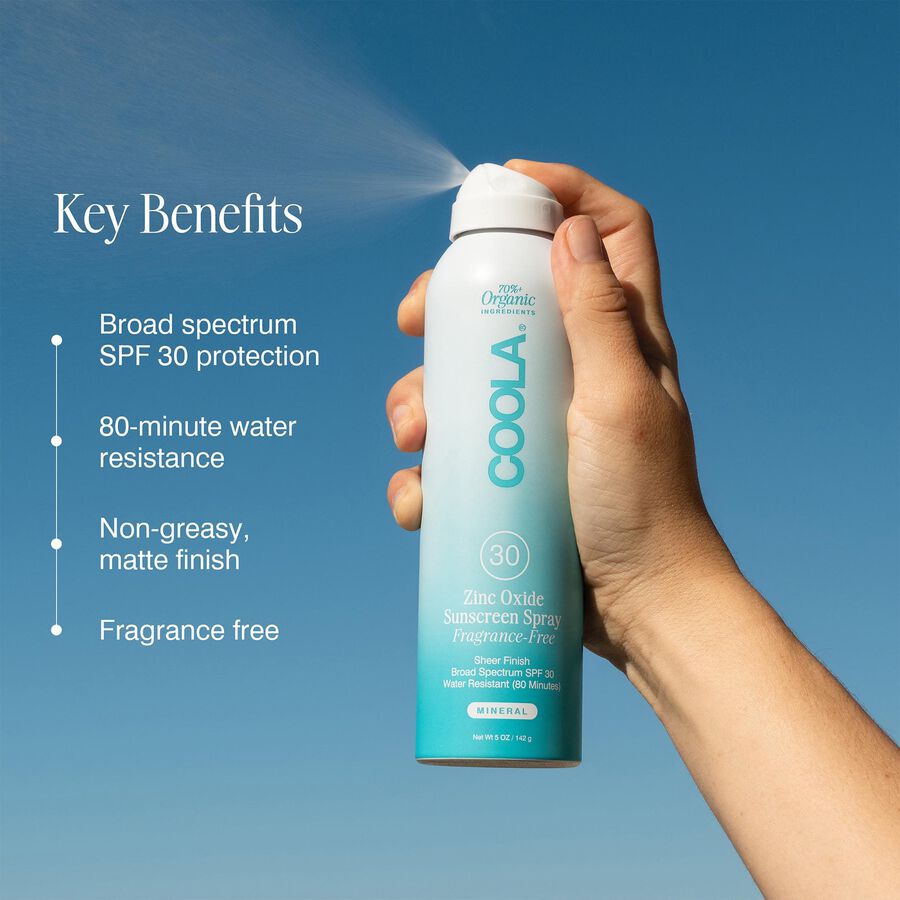 COOLA Mineral Body Organic Sunscreen Spray, SPF 30, 5 oz., , large image number 2