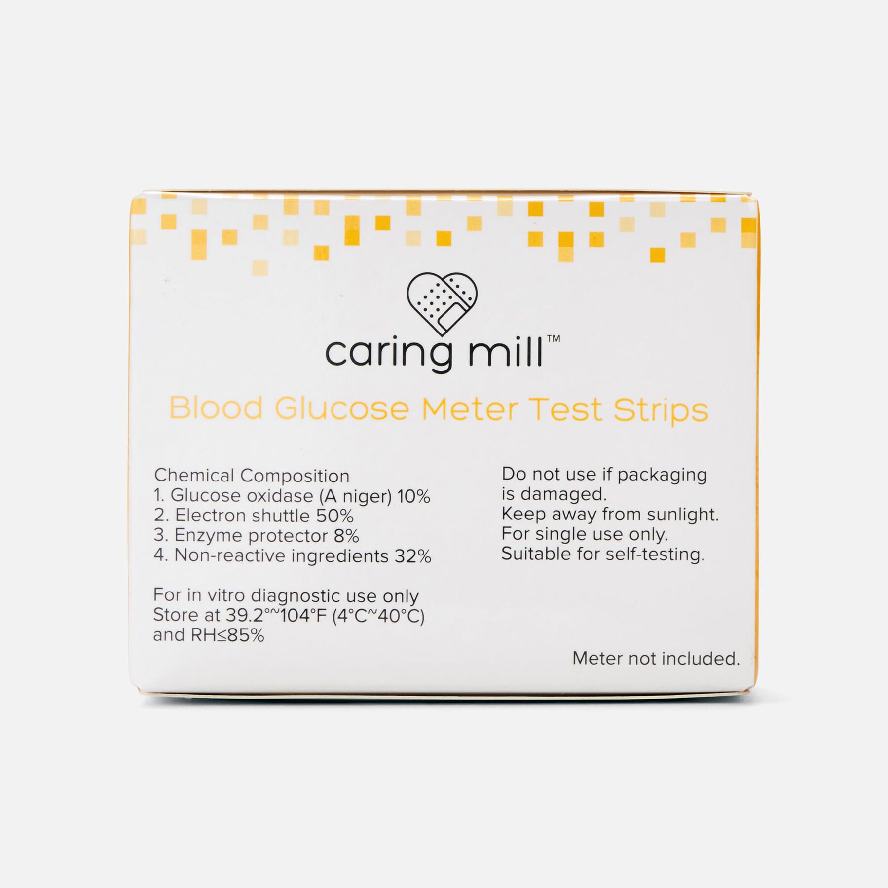 HSA Eligible Caring Mill™ Blood Glucose Test Strips, 100 ct. HSA Eligible