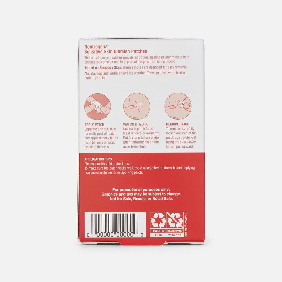 Neutrogena Stubborn Acne Blemish Patches, 30 ct., , large image number 1