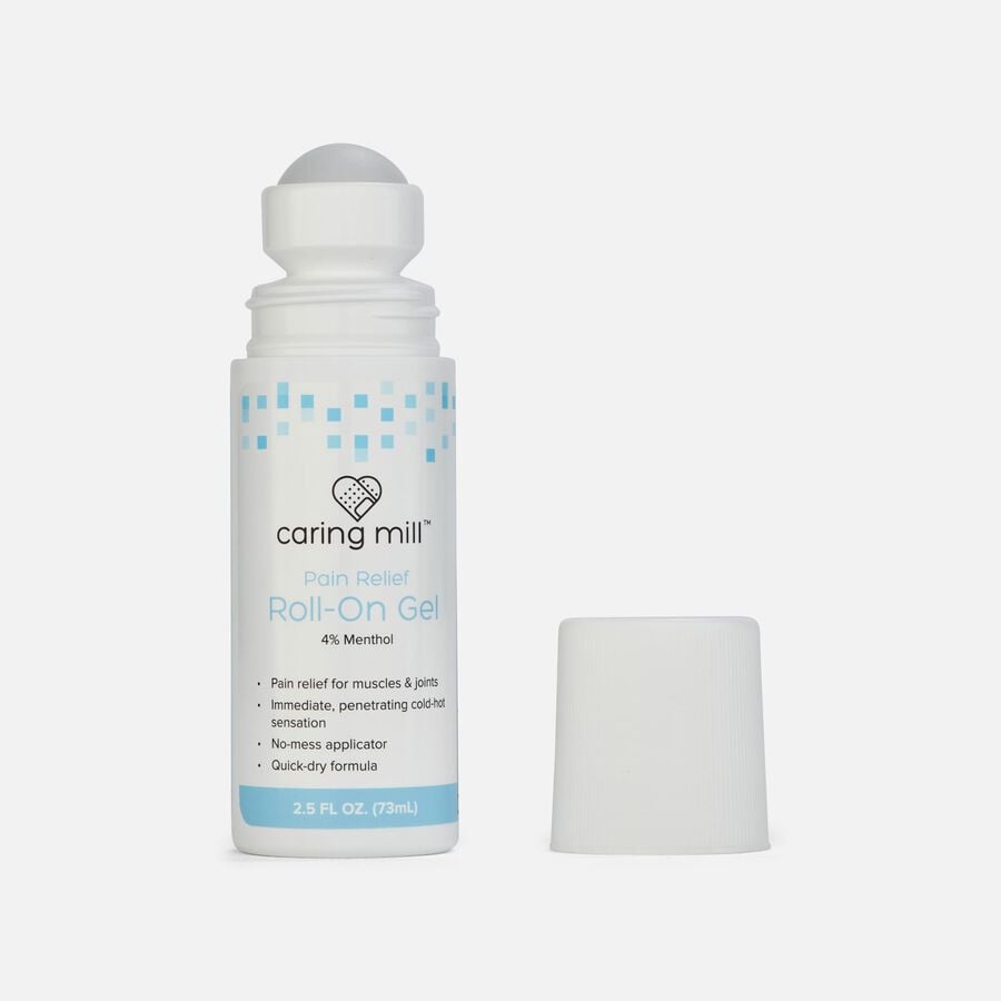 Caring Mill™ Menthol Pain Relief Roll-On Gel, 2.5 fl oz., , large image number 1