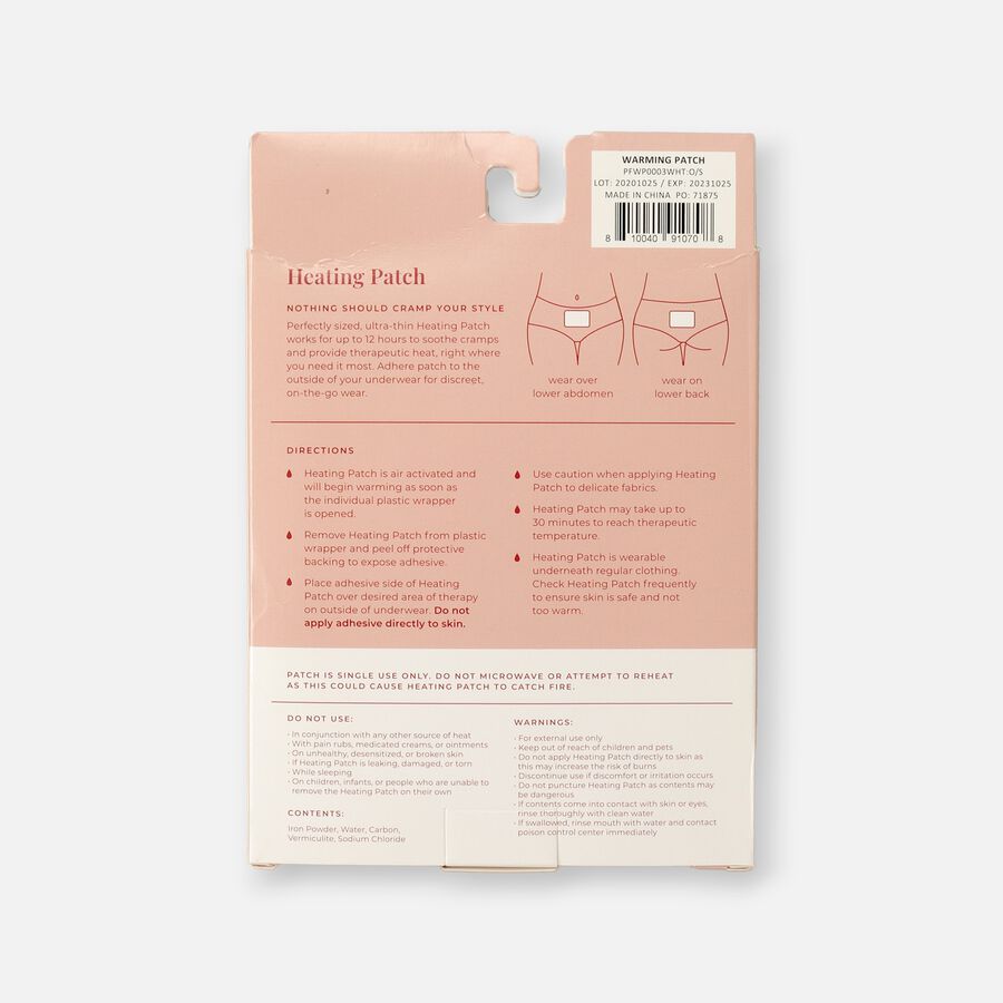 proof. Heating Patch for Menstrual Cramps, 3 ct., , large image number 1