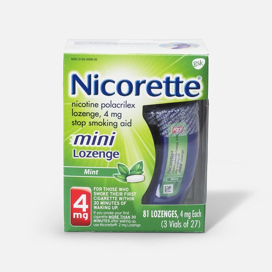 Nicorette Nicotine Mini Lozenges, Mint, 4mg, 81 ct., , large image number 0