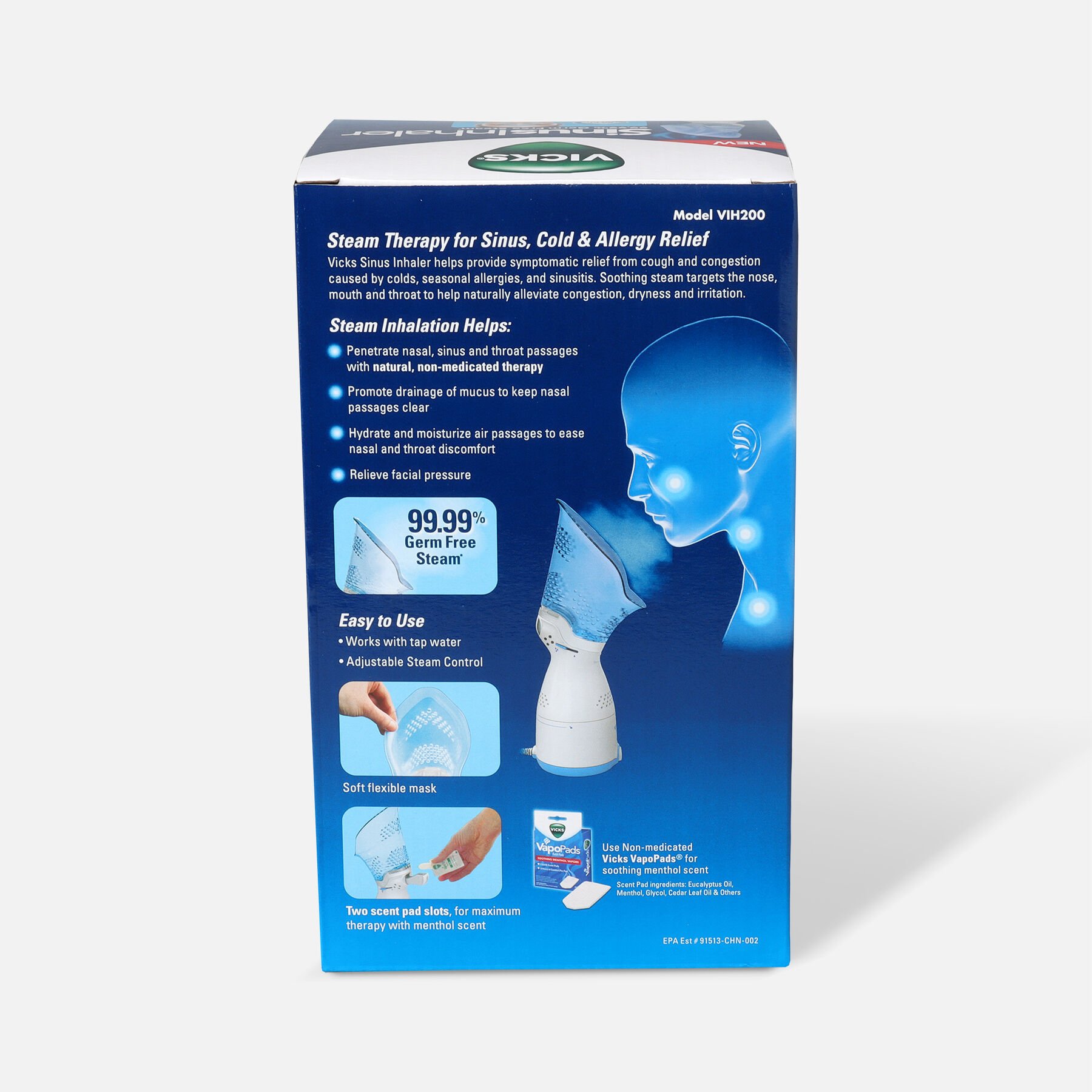 Vicks Steam Inhaler VIH200 Personal Steam Inhaler