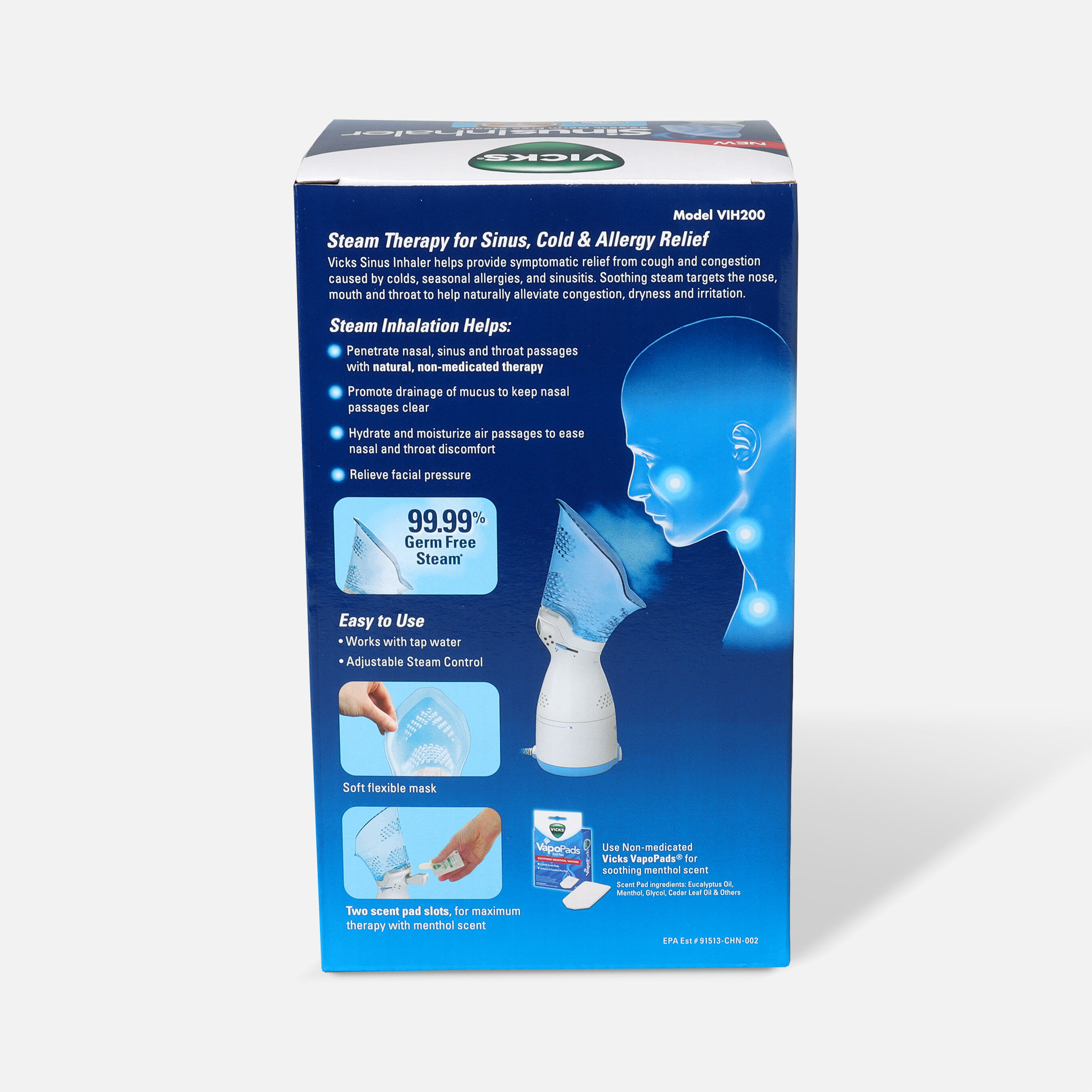 Vicks Steam Inhaler VIH200 Personal Steam Inhaler