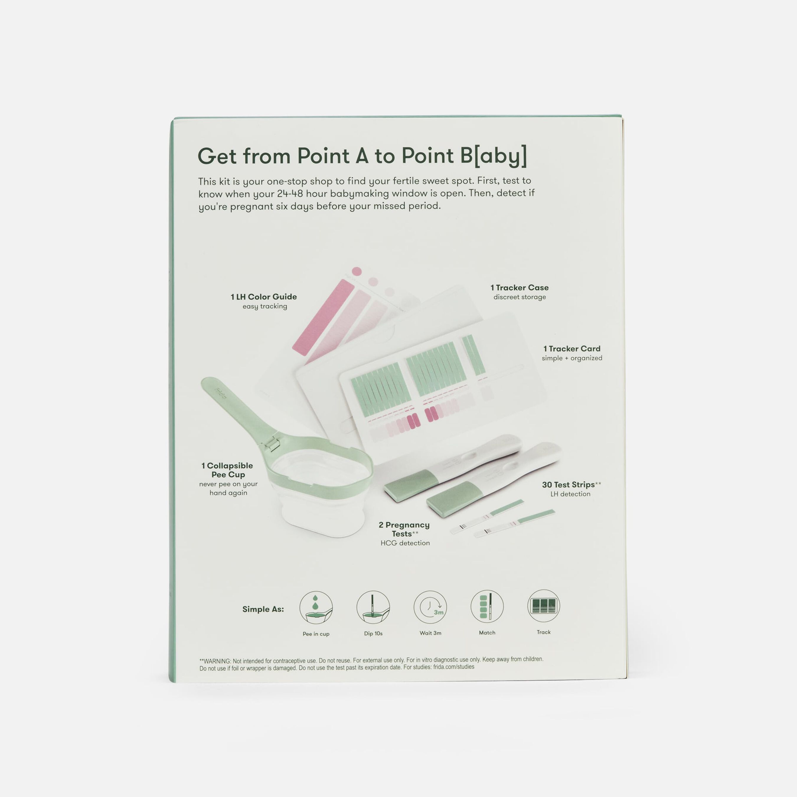 HSA Eligible Frida Fertility Ovulation and Pregnancy Test and Track Set