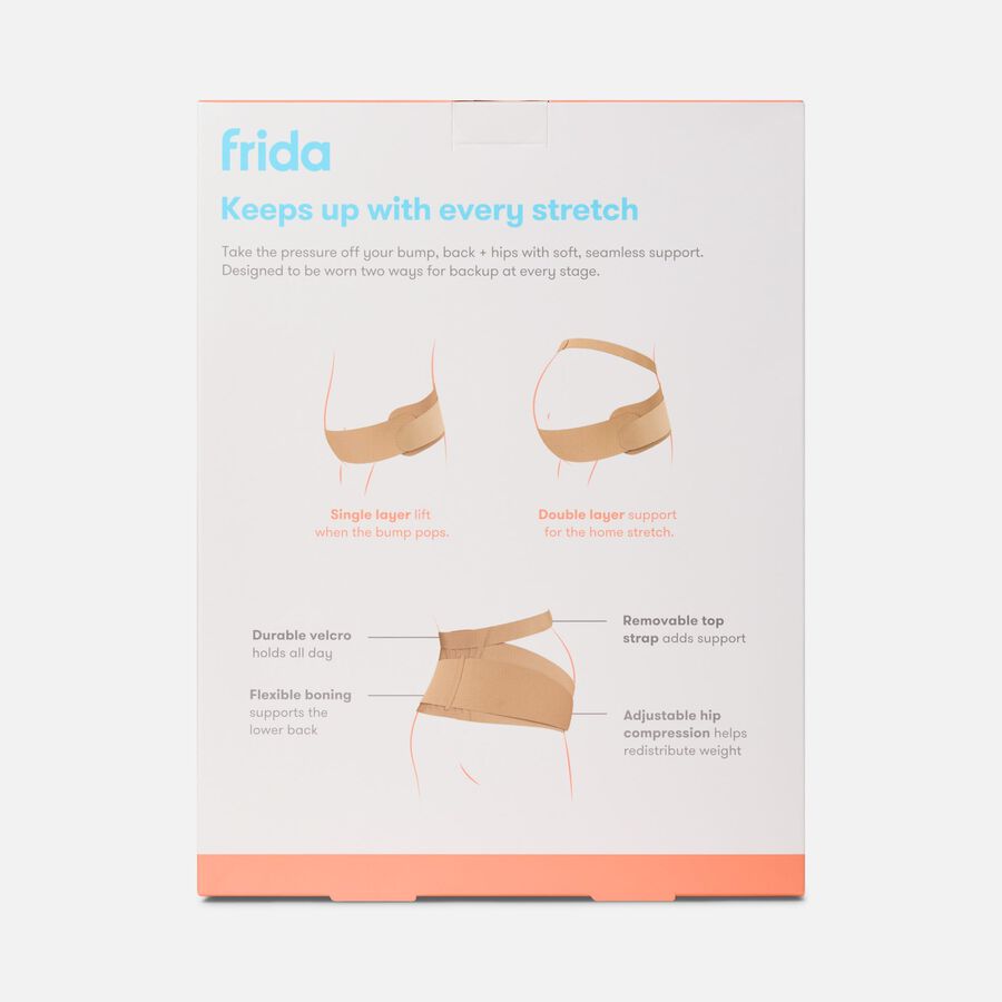 Frida Mom Dual-Support Pregnancy Belly Band, Clay, , large image number 1