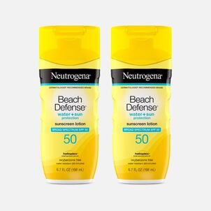 Neutrogena Beach Defense Lotion SPF 50, 6.7 oz. (2-Pack)