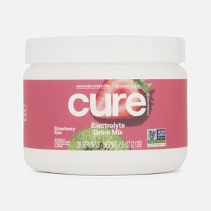 Cure Hydrating Electrolyte Drink Mix, Strawberry Kiwi Bulk Jar, 28 ct.