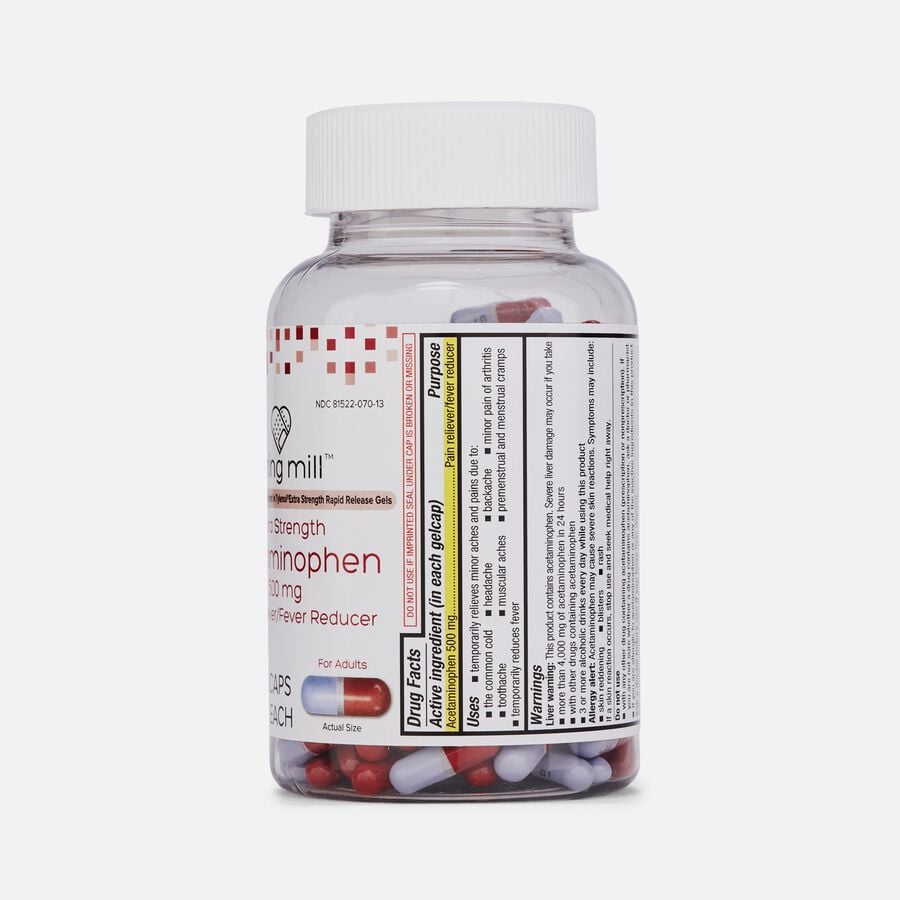 Caring Mill™ Extra Strength Acetaminophen Rapid Release Gels, 225 ct., , large image number 1