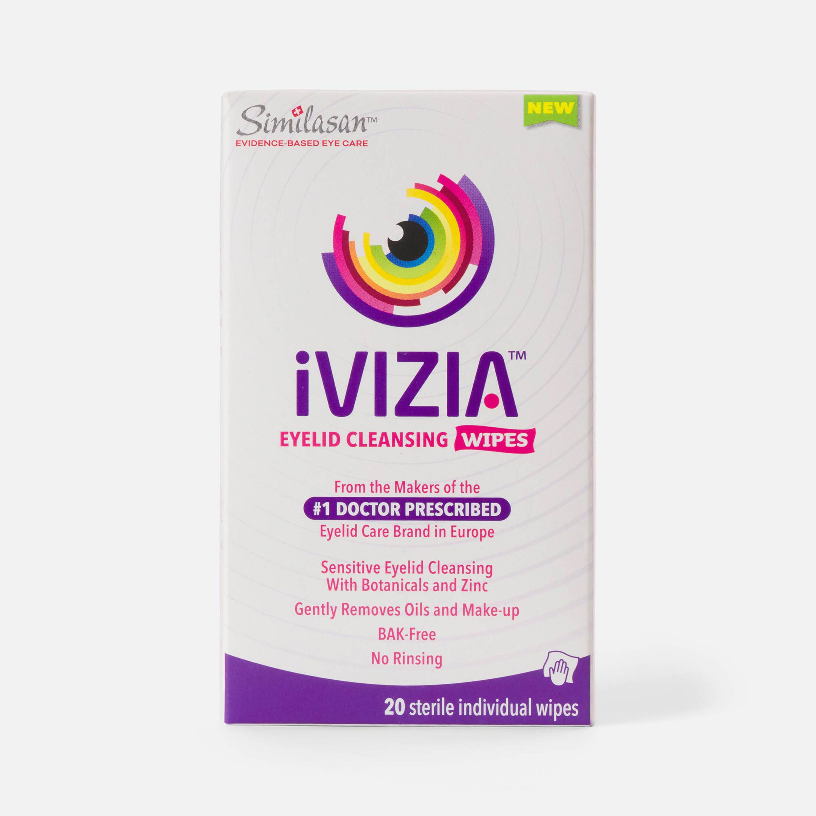 HSA Eligible iVIZIA Eyelid Cleansing Wipes, 20 ct. HSA Eligible