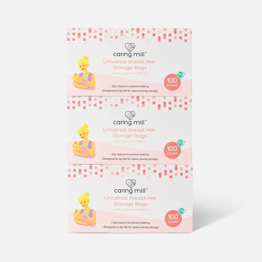 Caring Mill™ Breast Milk Universal Storage Bags 100 ct. (3-Pack), , large image number 0