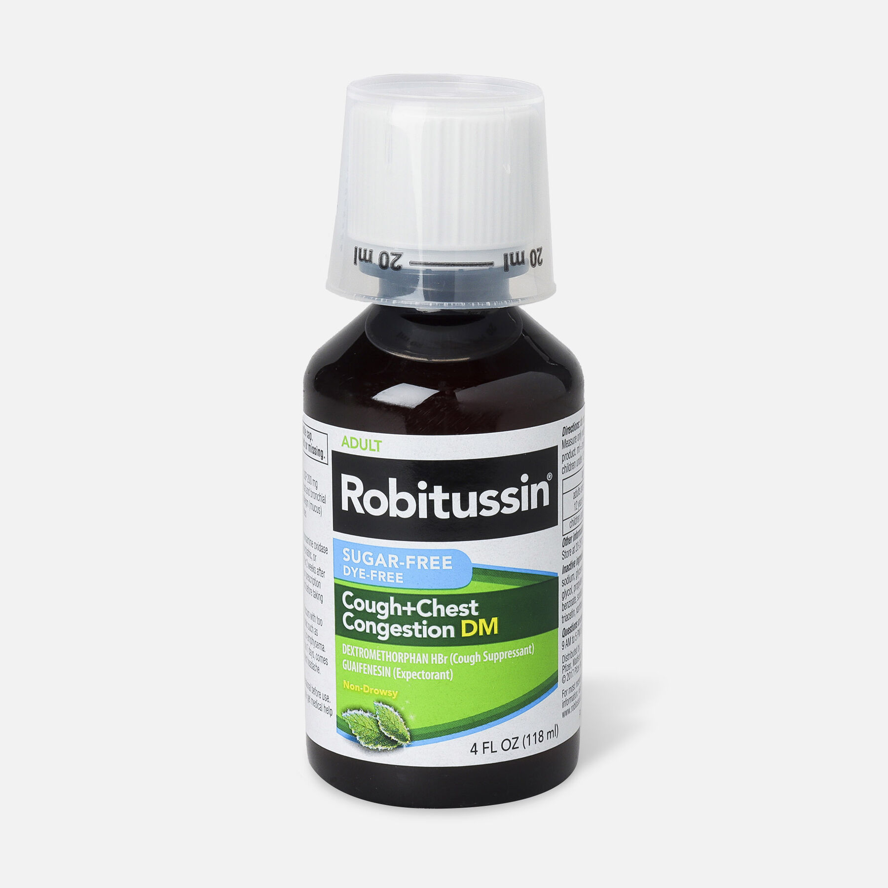 Robitussin Cough & Chest Congestion Relief DM, SugarFree, DyeFree