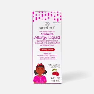 Caring Mill™ Children's Allergy Liquid, Cherry Flavor, 4 fl oz.
