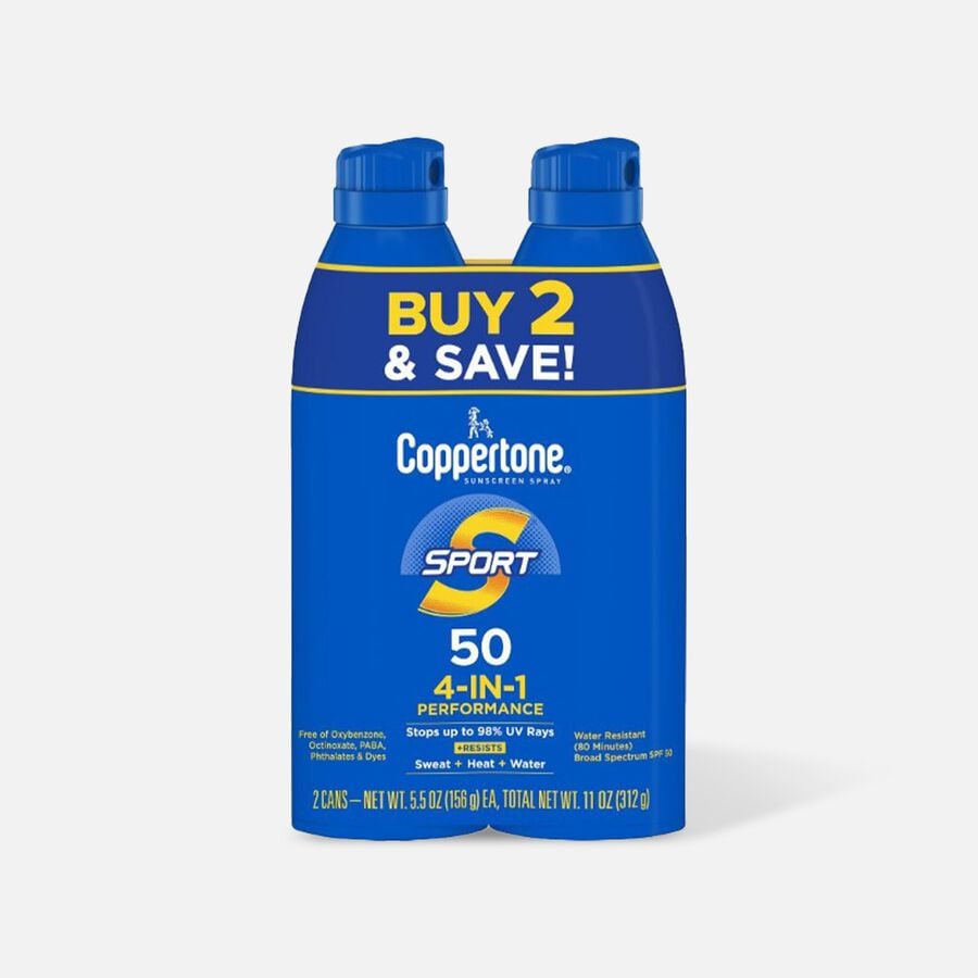 Coppertone Sport Sunscreen Spray, 11 oz. - Twin Pack, , large image number 1