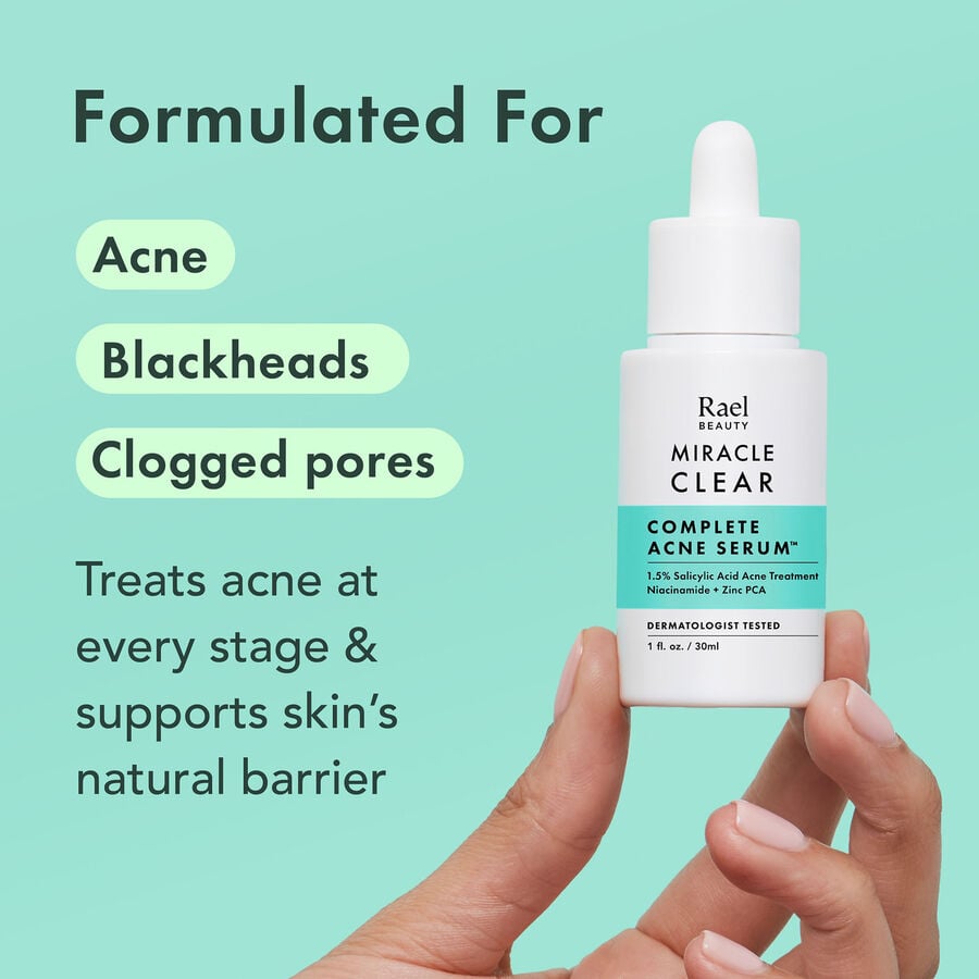 Rael Miracle Clear Complete Acne Serum, 1 fl oz., , large image number 2