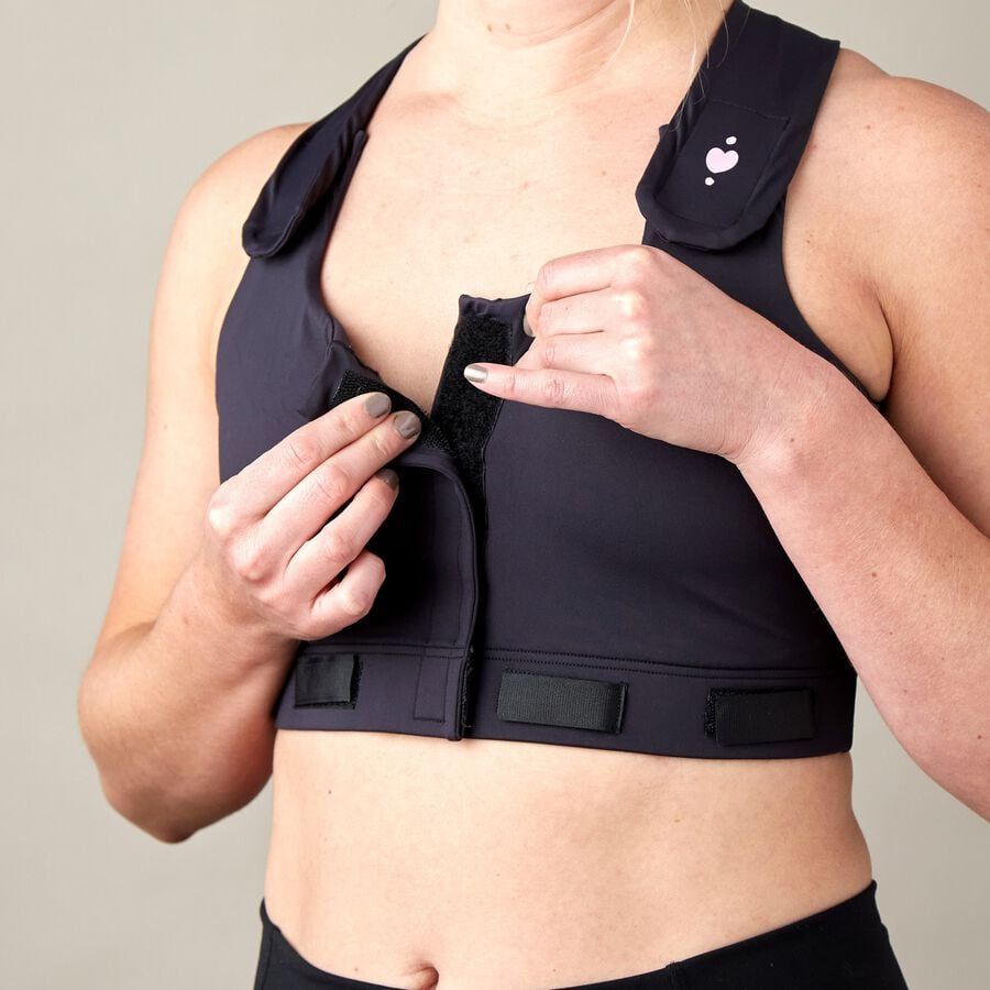 heart&core Larissa Post-Surgical Bra, Black, M, , large image number 3