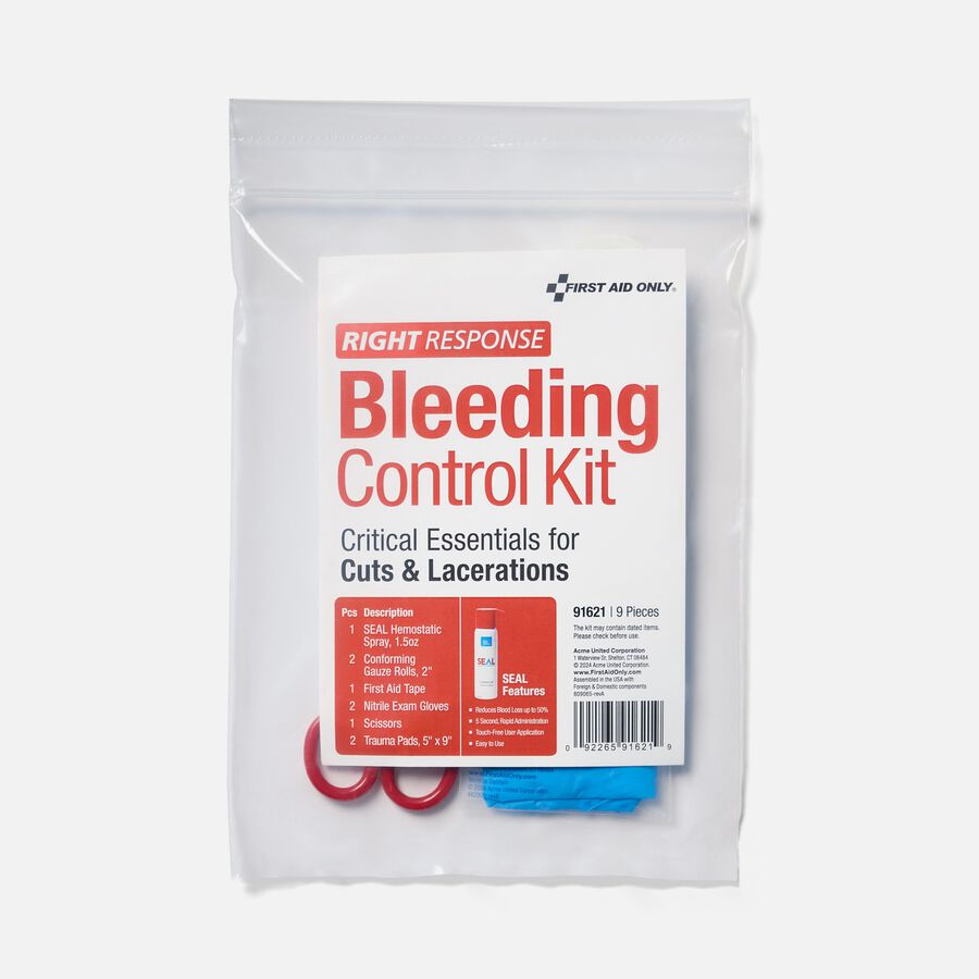 HSA Eligible First Aid Only Critical Essentials Bleeding Control Kit ...