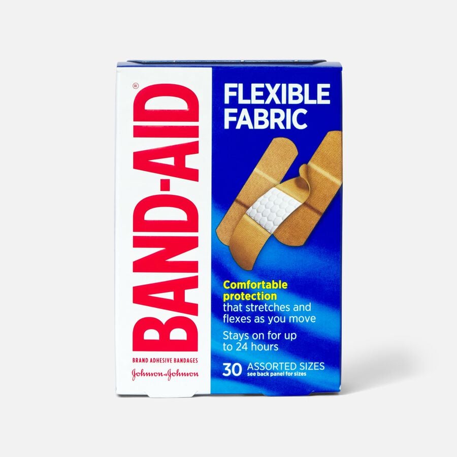 Band-Aid Flexible Fabric Adhesive Bandages, Assorted Sizes, , large image number 1