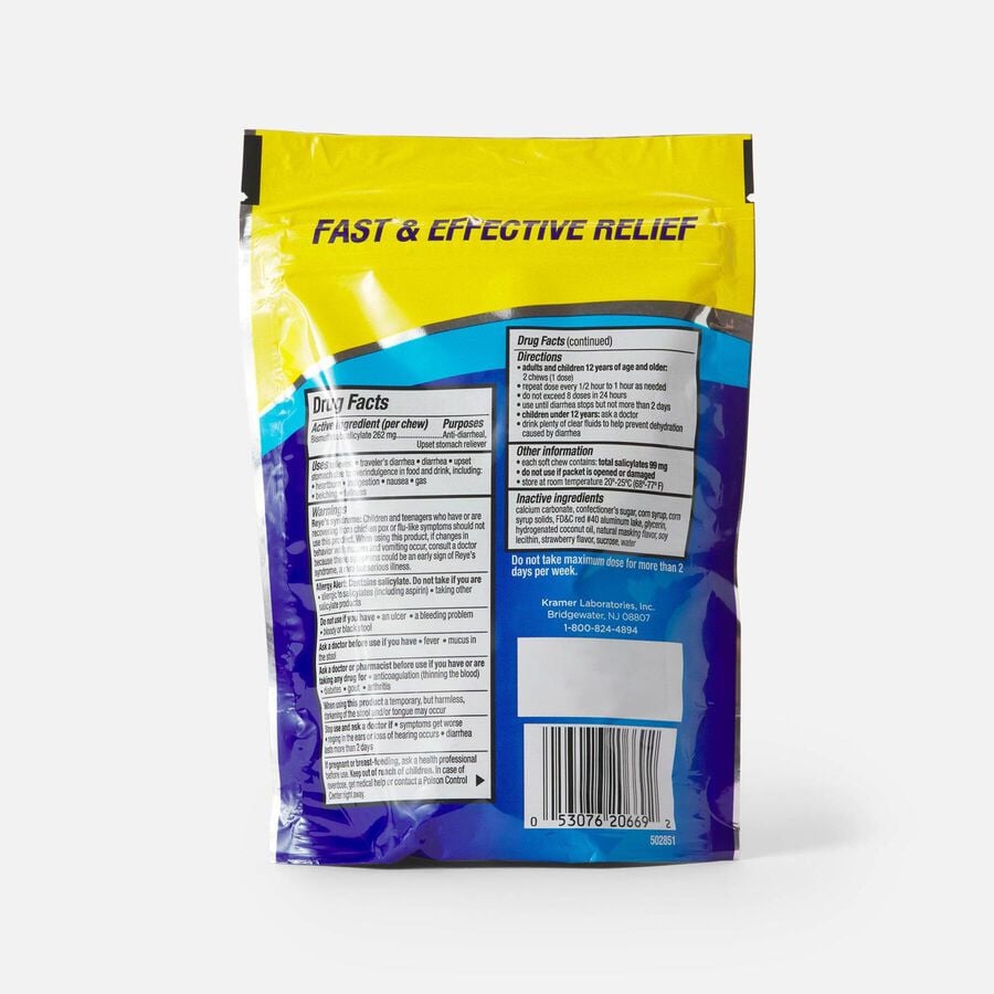 Kaopectate Soft Chews, 262mg, Strawberry, , large image number 1